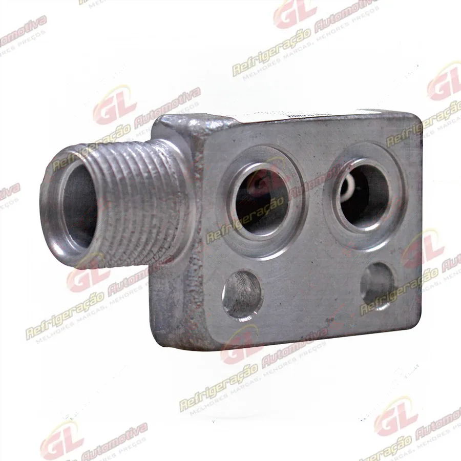 Válvula de Sucção do Compressor Denso 10P08 com Válvula de Engate R134a - Alumínio