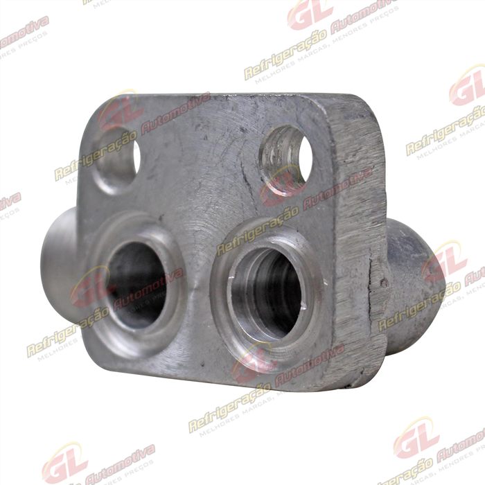 Válvula de Descarga do Compressor Denso 10P08 sem Válvula de Serviço R134a - Alumínio