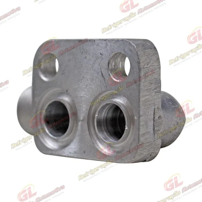 Válvula de Descarga do Compressor Denso 10P08 sem Válvula de Serviço R134a - Alumínio