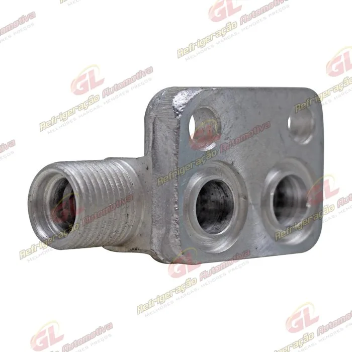 Válvula de Descarga do Compressor Denso 10P08 sem Válvula de Serviço R134a - Alumínio — foto 2