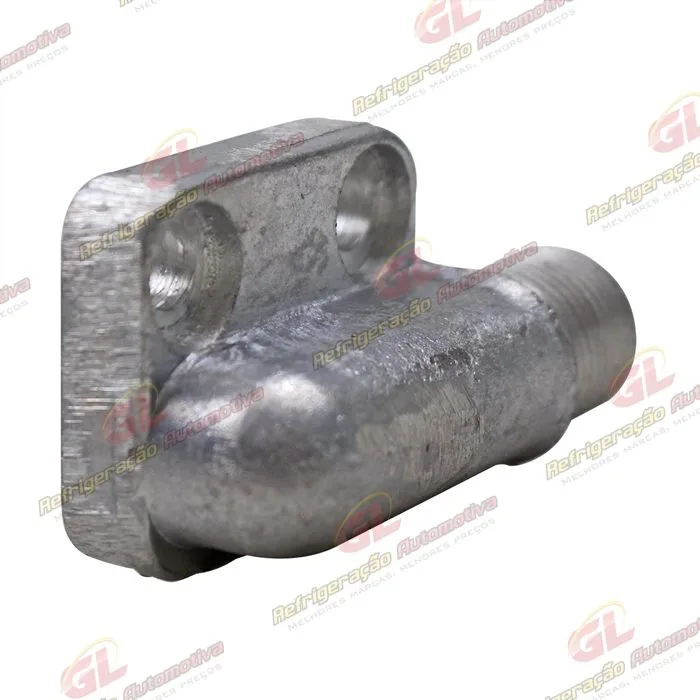 Válvula de Descarga do Compressor Denso 10P08 sem Válvula de Serviço R134a - Alumínio — foto 4