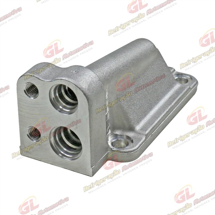 Válvula Conector do Compressor Denso 10P15 RC.600.140 Máquina John Deere - Alumínio