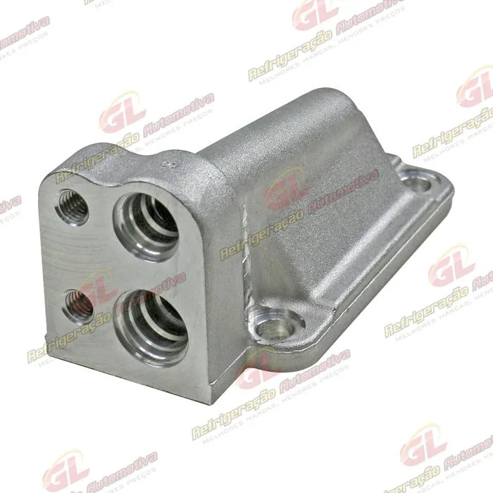 Válvula Conector do Compressor Denso 10P15 RC.600.140 Máquina John Deere - Alumínio