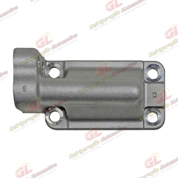 Válvula Conector do Compressor Denso 10P15 RC.600.140 Máquina John Deere - Alumínio — foto 3