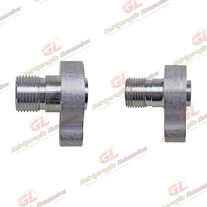 Conector Adaptador para Compressor 7H15 RC.600.053 Caminhão Volvo - Alumínio — foto 2