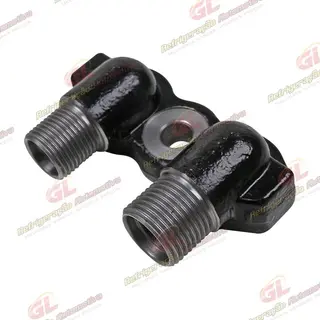 Conector de Descarga e Sucção da Tampa Traseira Compressor Seltec / Sanden - Aço