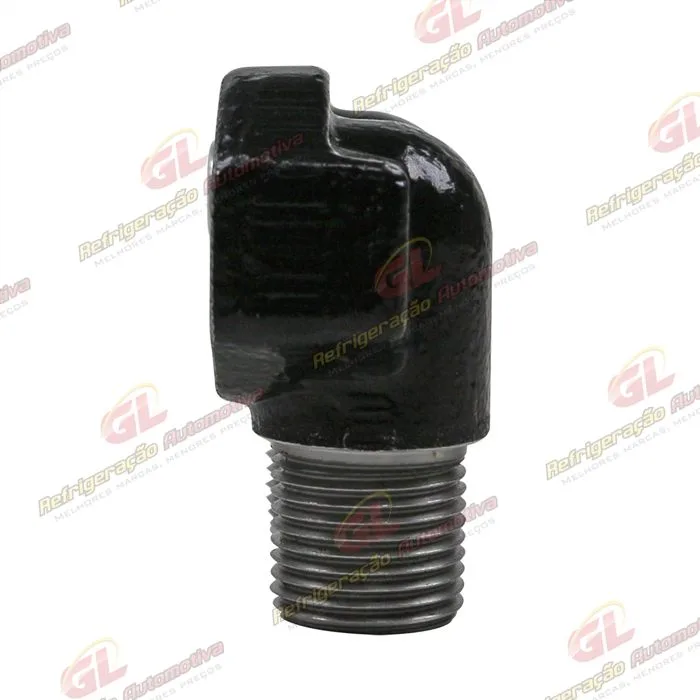 Conector de Descarga e Sucção da Tampa Traseira Compressor Seltec / Sanden - Aço — foto 5