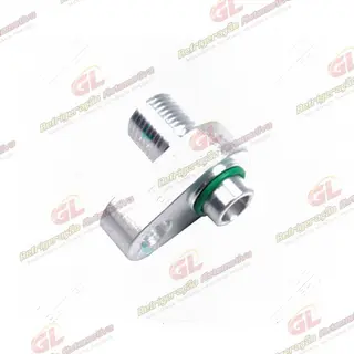 Conector O´ring do Condensador Volkswagen Fox Niple 8mm, Rosca 6mm O'ring - Alumínio