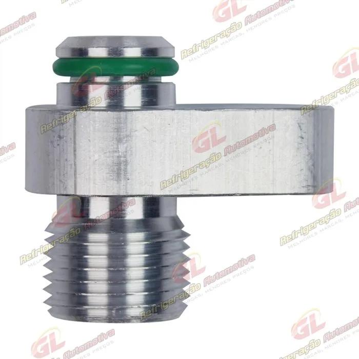 Conector Adaptador para Condensador Radial 8 e Niple 8 para Parafuso M8 - Alumínio
