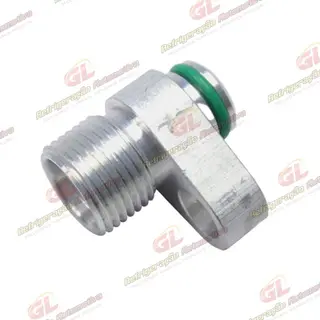 Conector Entrada/Saida Condensador Volkswagen Gol G4 10mm x 10mm - Alumínio