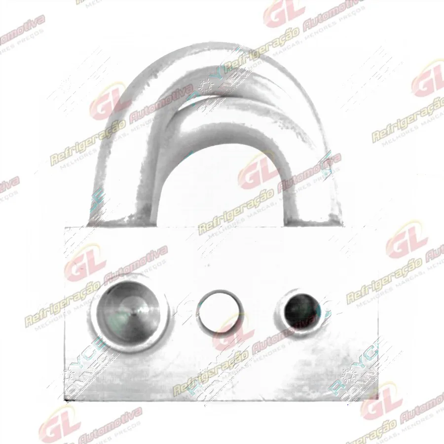 Válvula Conector para adaptar o Compressor do Astra RC.600.280 no Chevrolet Cobalt - Alumínio