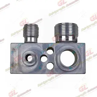 Conector para Instalação da Caixa Evaporadora Traseira Peugeot Partner e Citröen Berlingo - Alumínio