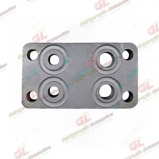 Válvula Conector Compressor 10P15 Para Elevar a Altura e Não Cortar a Fixação Traseira Do Compressor Aplicação Mercedes Benz Accelo - Alumínio