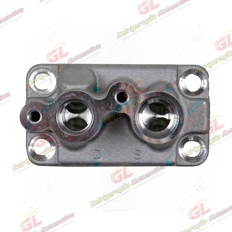 Válvula Conectora IMPORTADO do Compressor Denso 10P15 RC.600.190 Caminhão Volkswagen - Alumínio