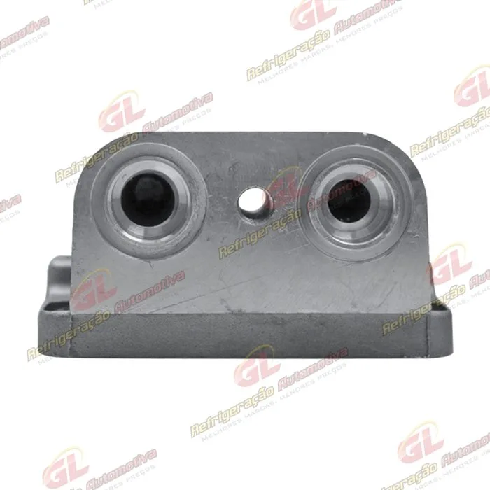 Válvula Conectora do Compressor Denso 10PA15 RC.600.257 Caminhão MB 2831 2009> - Alumínio — foto 2