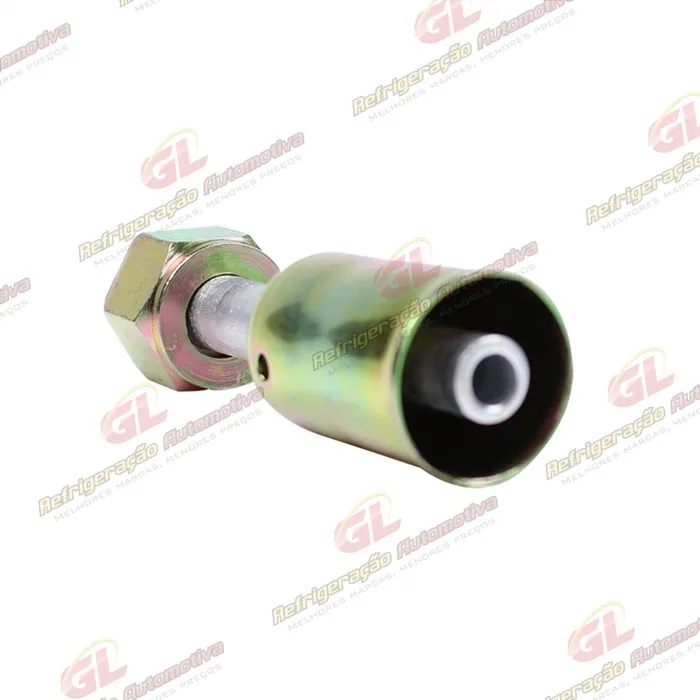 Conexão O'ring Reta Fêmea 06mm Aluminio c/ Clip — foto 3