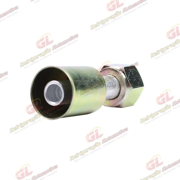 Conexão O'ring Reta Fêmea 10mm Aluminio Com Clip — foto 3