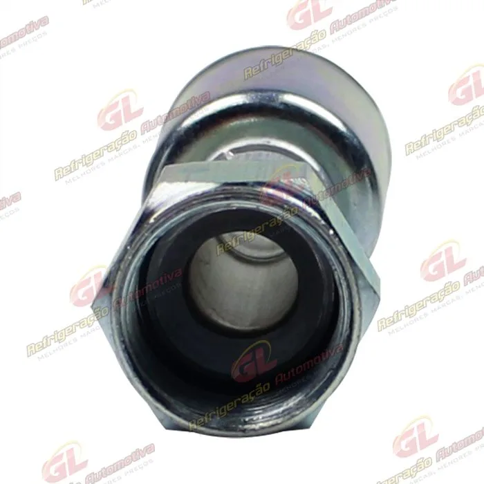 Conexão Flare Reta Fêmea 10mm Aluminio c/Clip — foto 5