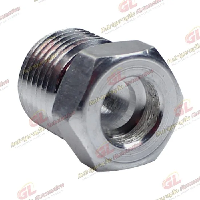 Niple De Aluminio Para Conexão 6mm O´ring Rosca 5/8 — foto 2