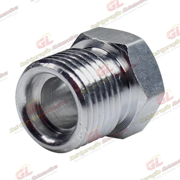 Niple De Aluminio Para Conexão 6mm O´ring Rosca 5/8 — foto 3