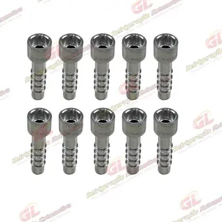 Conexão Salva Vida 06mm Aluminio Encaixe Interno Pacote Com 10 Pçs