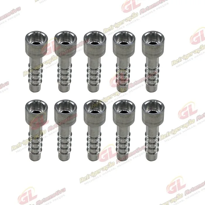 Conexão Salva Vida 06mm Aluminio Encaixe Interno Pacote Com 10 Pçs