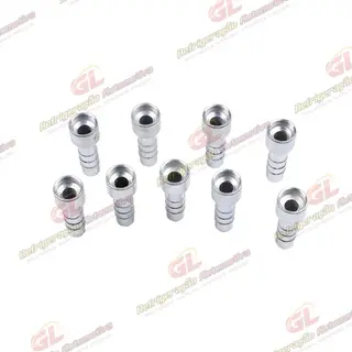 Conexão Salva Vida 08mm Aluminio Encaixe Interno Pacote Com 10 Pçs