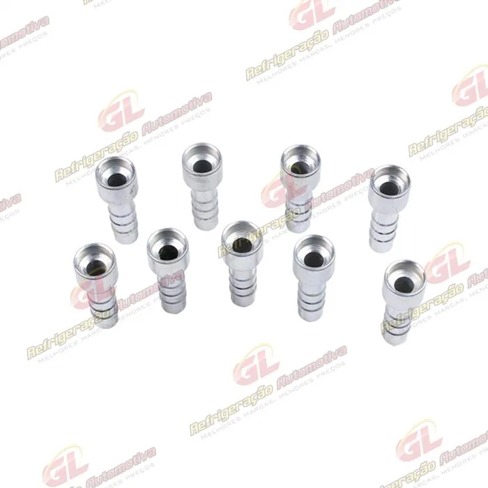 Conexão Salva Vida 08mm Aluminio Encaixe Interno Pacote Com 10 Pçs