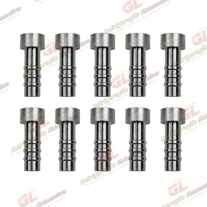 Conexão Salva Vida 10mm Aluminio Encaixe Interno Pacote Com 10 Pçs