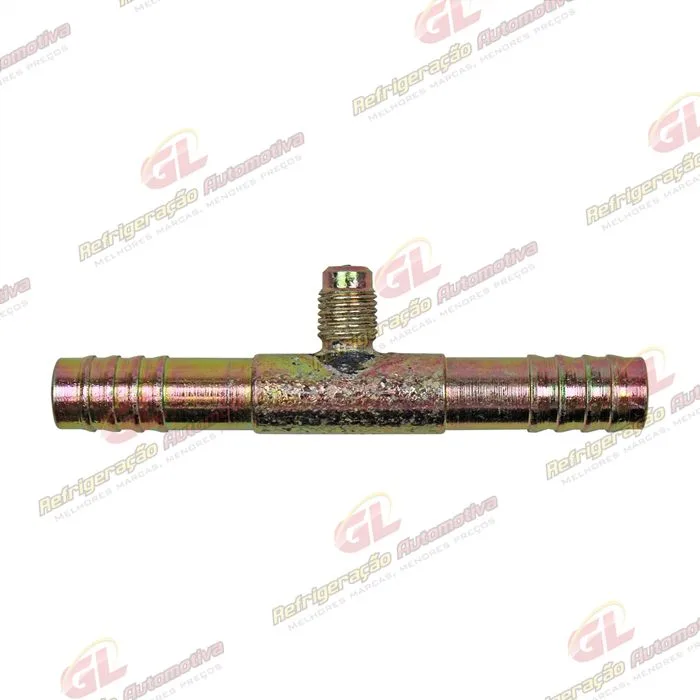 Emenda 10mm Aço c/ Válvula de Serviço R12 s/Clip