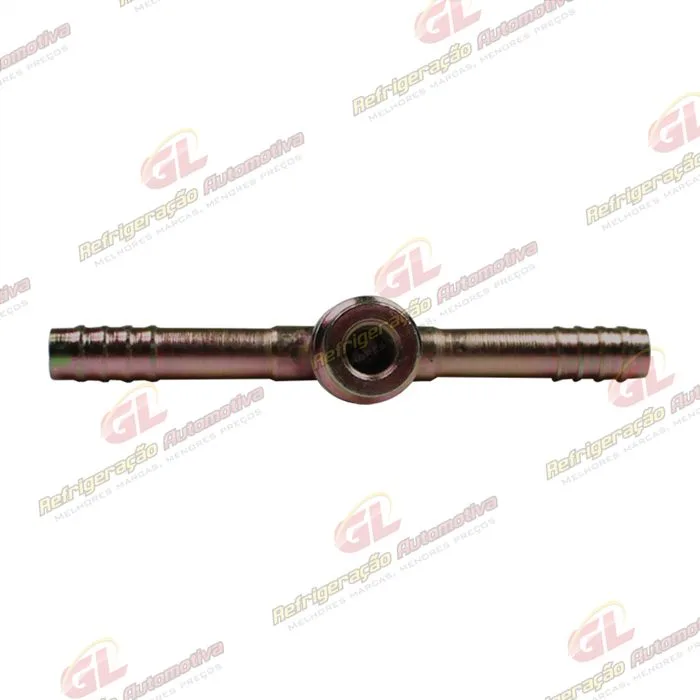 Emenda 06mm Aço c/ Válvula de Serviço R134a s/ Clip — foto 2