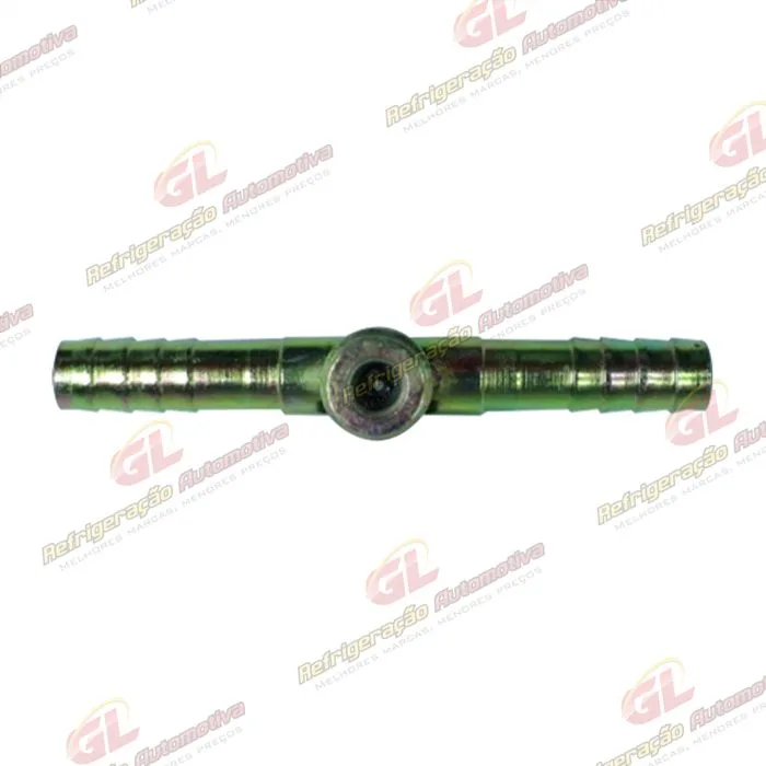 Emenda 08mm Aço c/ Válvula de Serviço R134a s/ Clip — foto 2