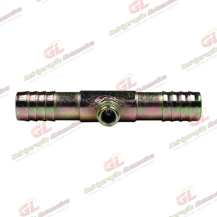 Emenda 12mm Aço c/ Válvula de Serviço R134a s/ Clip — foto 3