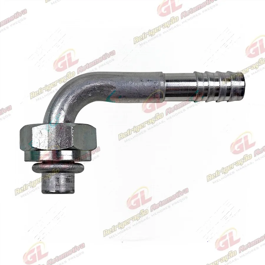 Conexão Especial 90º Aluminio da Tampa Traseira RC.501.017 do Compressor 7H15 RC.600.175 da Máquina Case