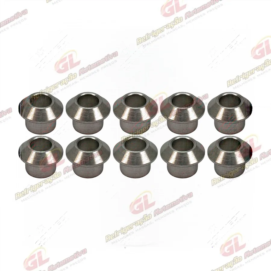 Adaptador Anilha Alumínio 8mm O'ring para Flare Pacote Com 10 Pçs