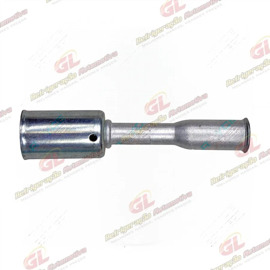 Conexão Spring Lock Reta Fêmea 06mm Aluminio c/ Clip