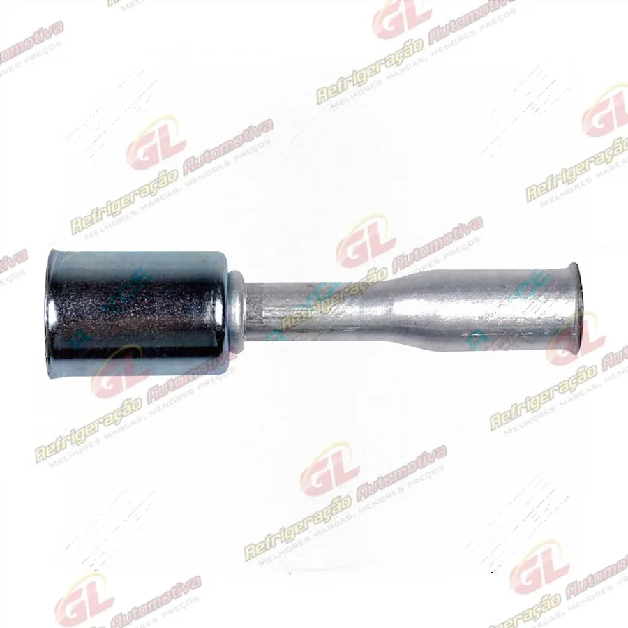 Conexão Spring Lock Reta Fêmea 08mm Aluminio c/ Clip