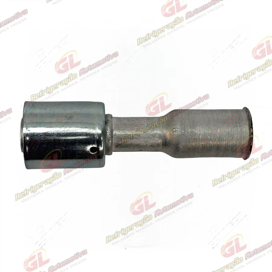 Conexão Spring Lock Reta Fêmea 12mm Aluminio c/Clip