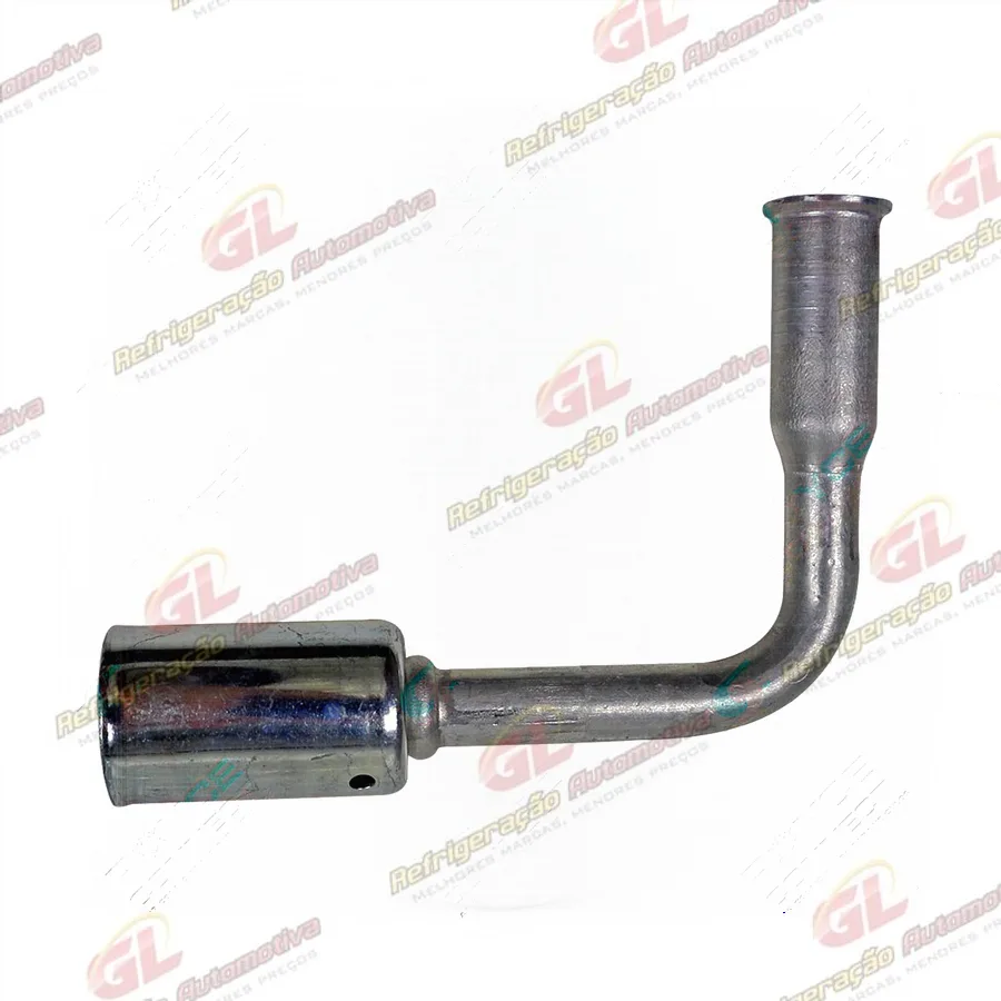 Conexão Spring Lock 90º Fêmea 06mm Aluminio c/Clip