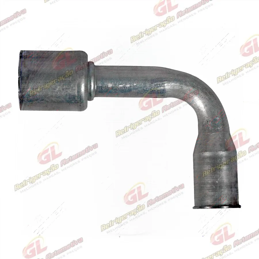 Conexão Spring Lock 90º Fêmea 12mm Aluminio c/Clip