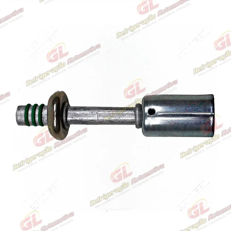 Conexão Spring Lock Reta Macho 06mm Aluminio c/Clip