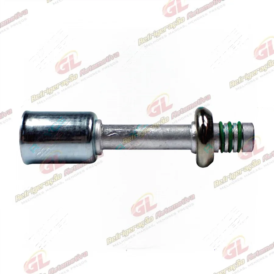 Conexão Spring Lock Reta Macho 08mm Aluminio c/ Clip