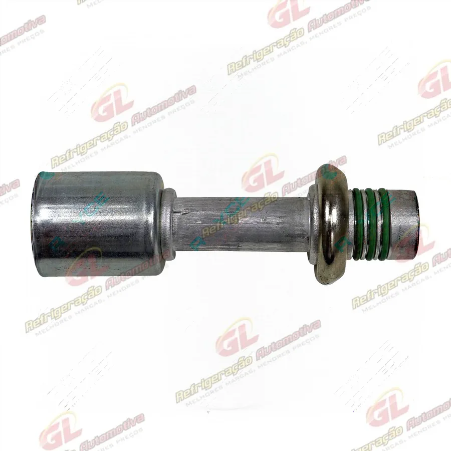 Conexão Spring Lock Reta Macho 12mm Aluminio c/ Clip