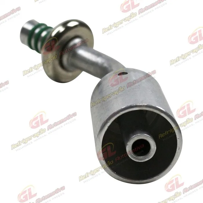 Conexão Spring Lock 45º Macho 06mm Aluminio c/Clip — foto 2