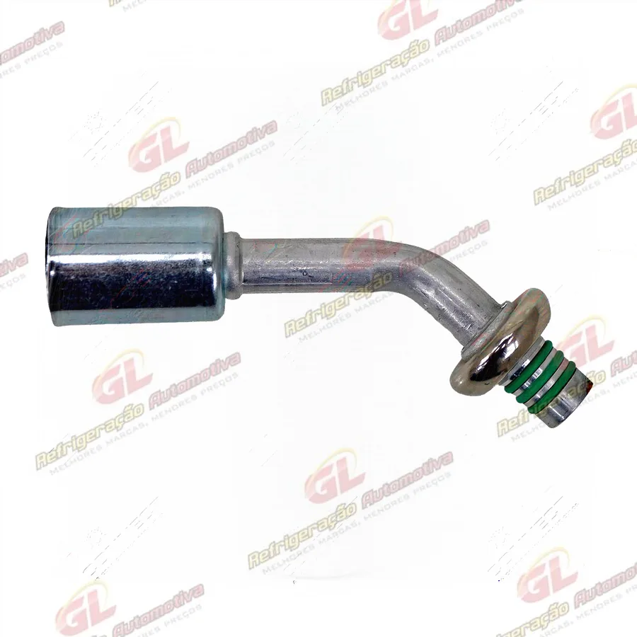 Conexão Spring Lock 45º Macho 08mm Aluminio c/Clip