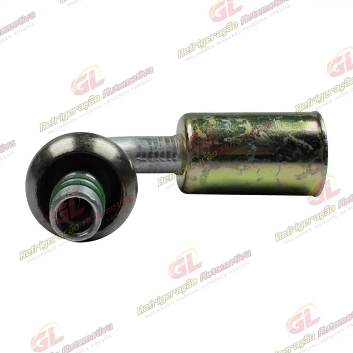 Conexão Spring Lock 90º Macho 06mm Aluminio c/ Clip — foto 2