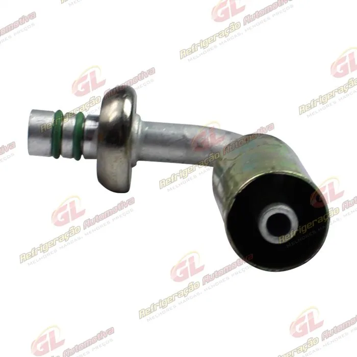 Conexão Spring Lock 90º Macho 06mm Aluminio c/ Clip — foto 3