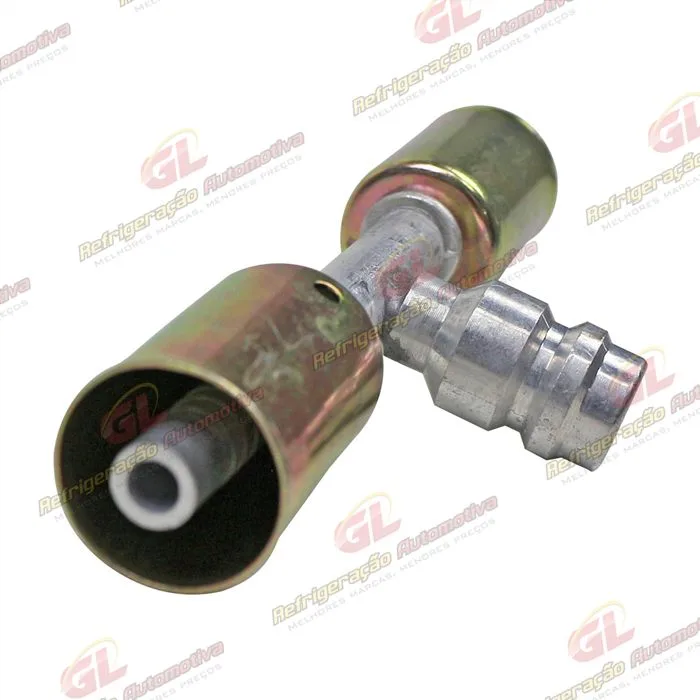 Emenda 06mm Aluminio c/ Válvula de Serviço R134 c/ Clip — foto 2