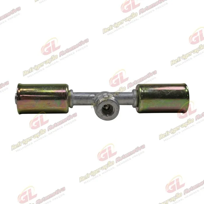 Emenda 06mm Aluminio c/ Válvula de Serviço R134 c/ Clip — foto 3