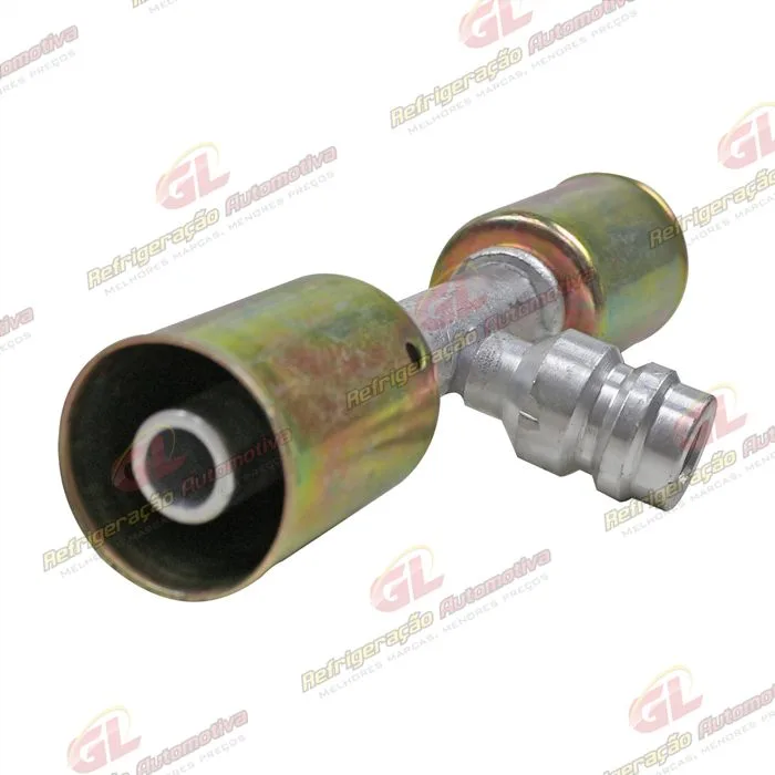 Emenda 08mm Aluminio c/ Válvula de Serviço R134 c/ Clip — foto 3